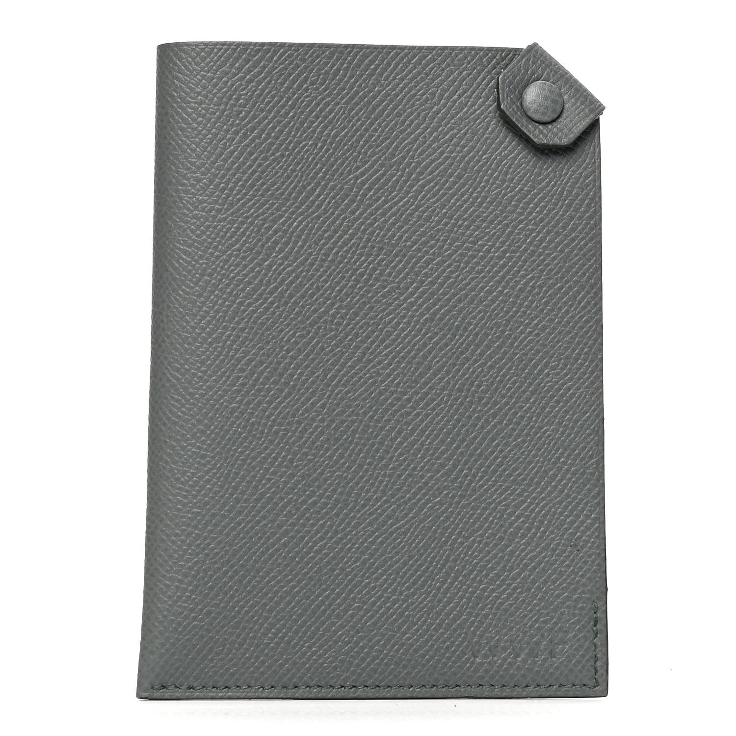 Hermes Epsom Tarmac PM Passport Holder Vert Amande 1 of 4