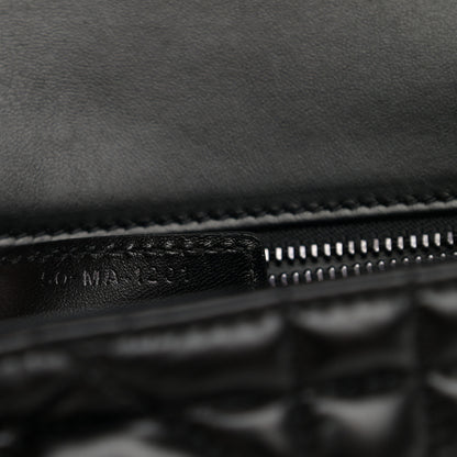Christian Dior Calfskin Macrocannage Medium Caro Bag Black 7 of 10