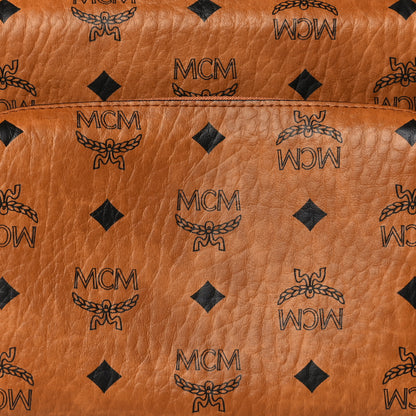 MCM Visetos Small Klassik Multifunction Crossbody Cognac 7 of 9