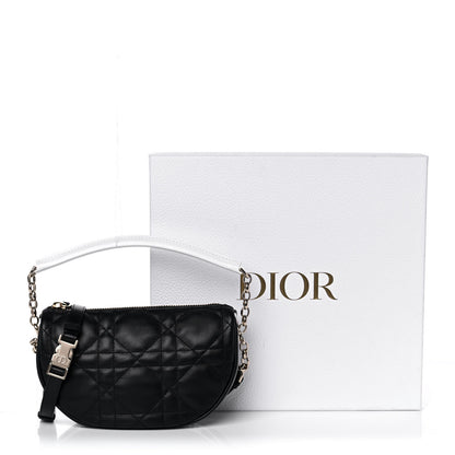 Christian Dior Lambskin Cannage Small Dior Vibe Hobo Bag Black 13 of 13