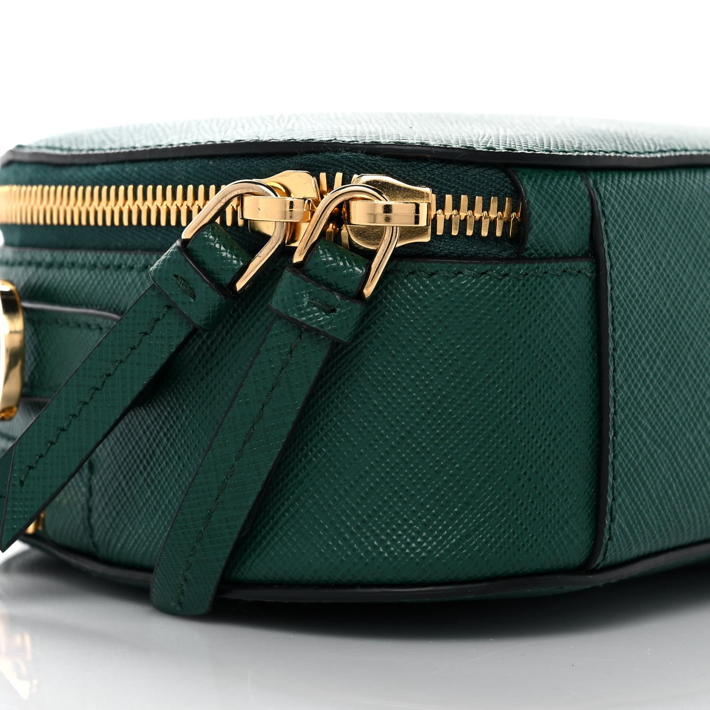 Saffiano Lux Odette Crossbody Green
