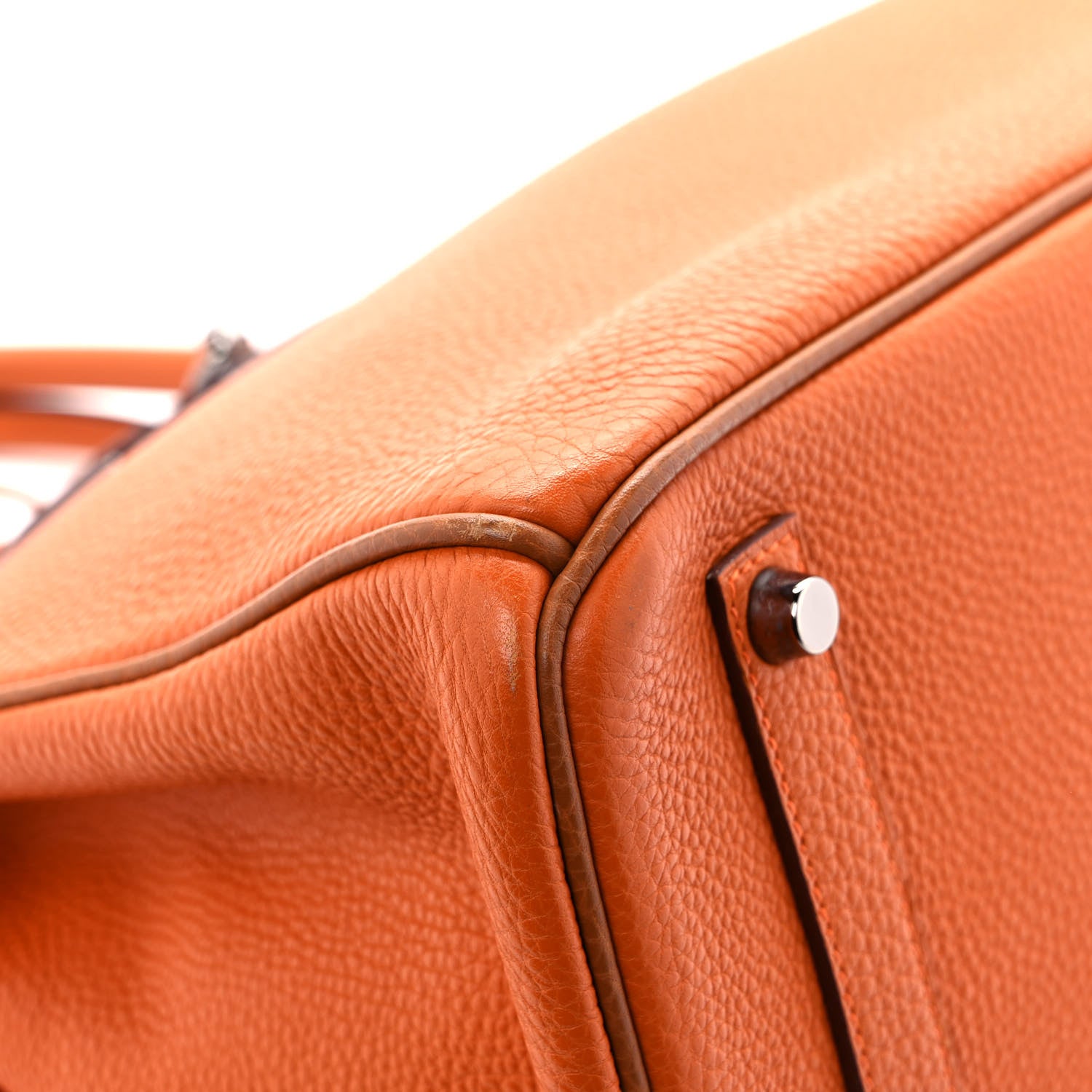 Hermes Togo Birkin 35 Potiron Gold 8 of 9