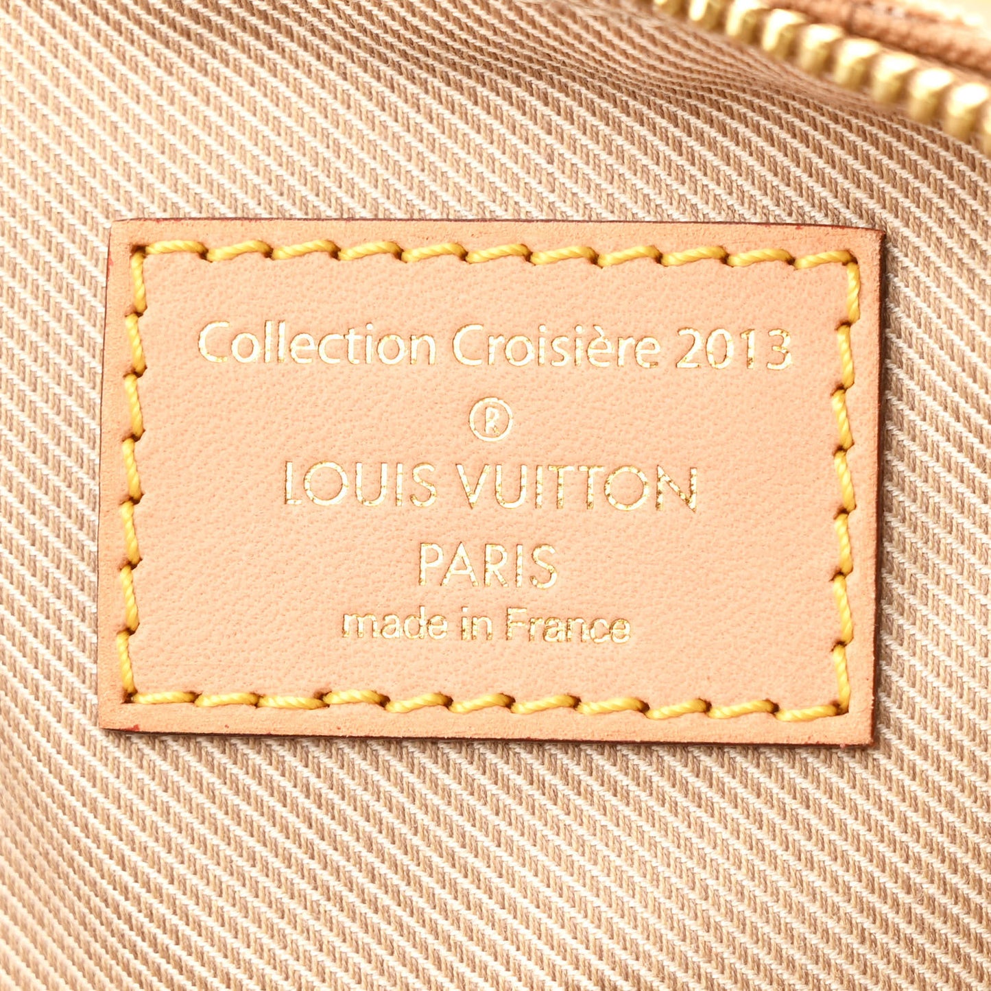 Denim Monogram Stone Speedy Bandouliere 35 Caramel