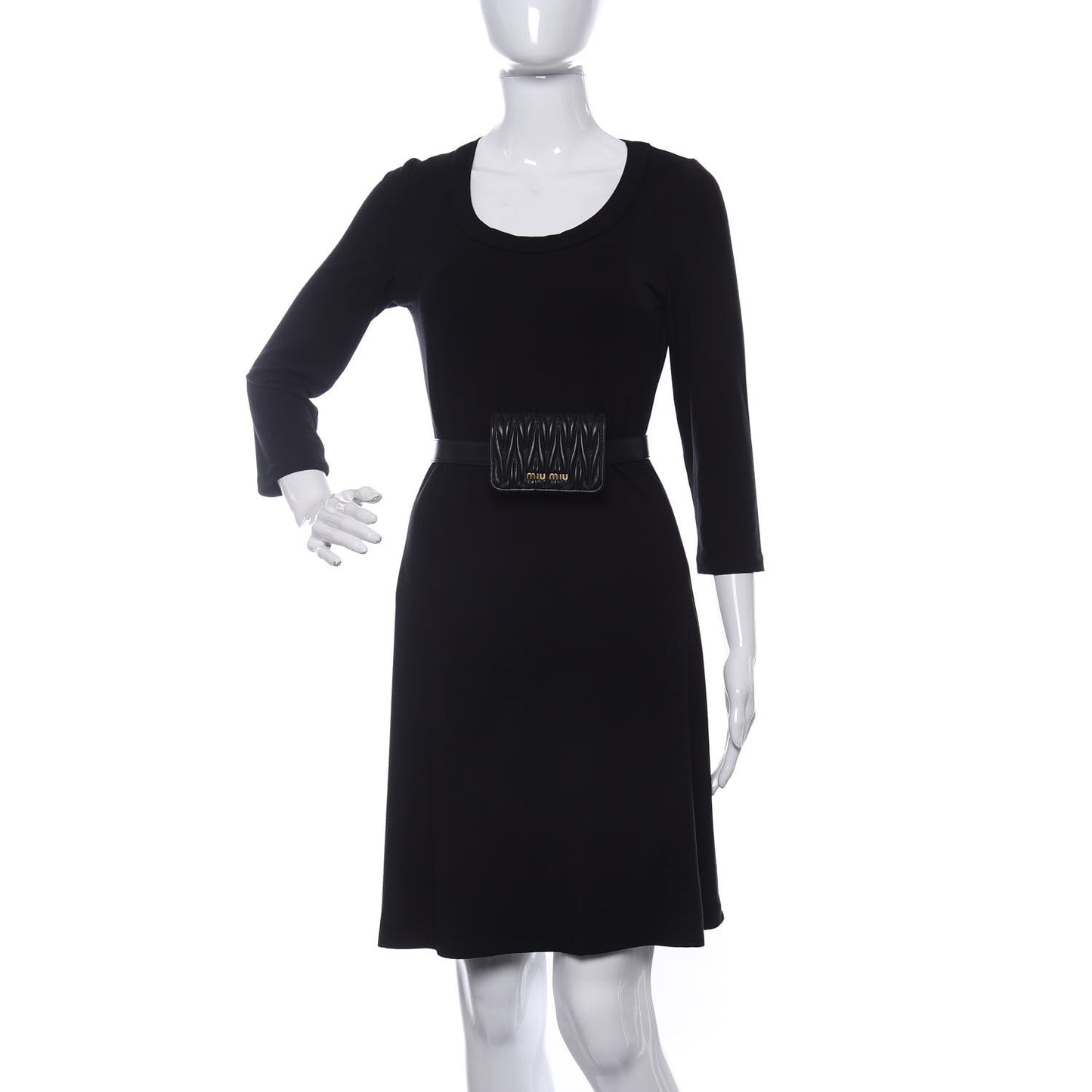 Nappa Matelasse Mini Belt Bag Black