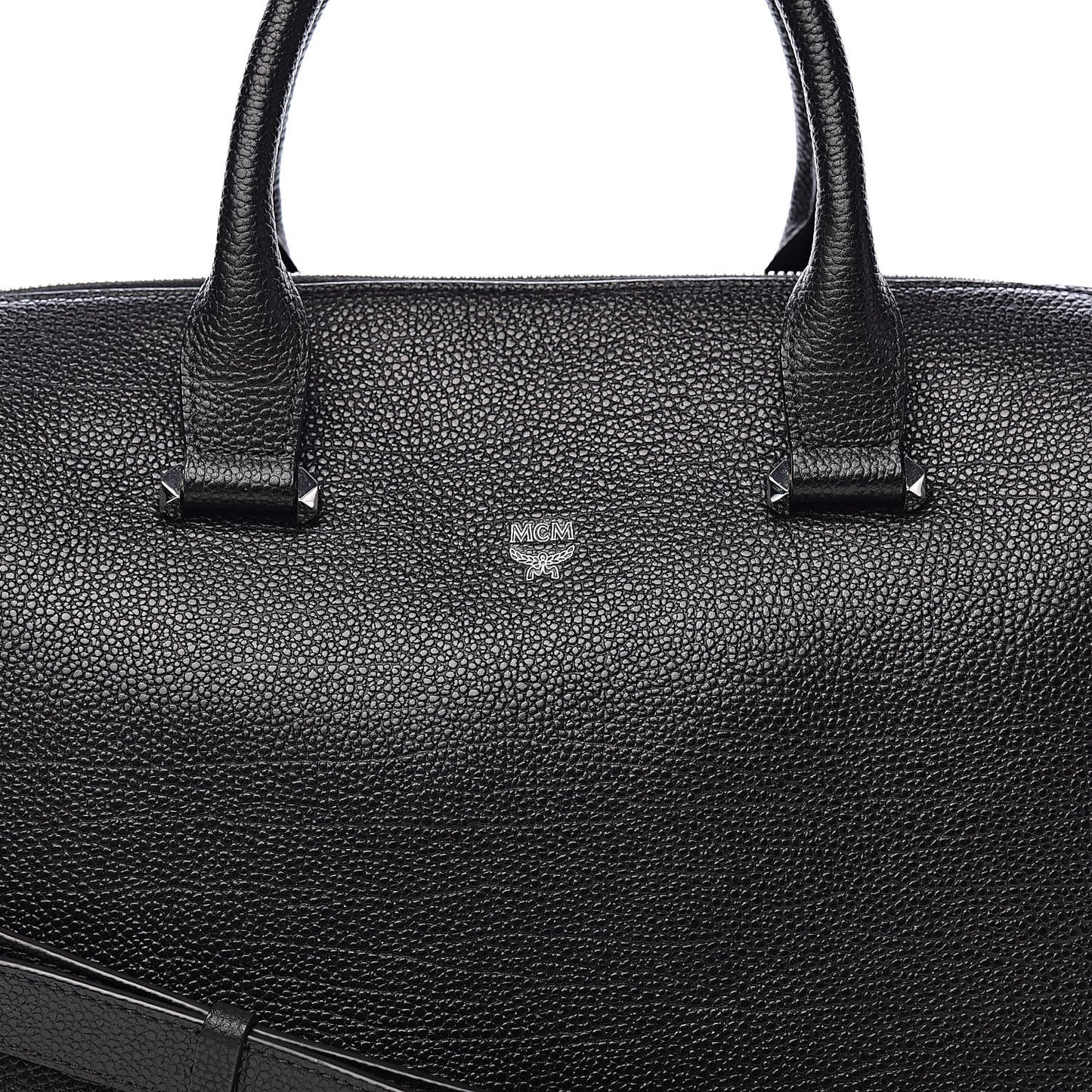 Grained Calfskin Large Ella Boston Black