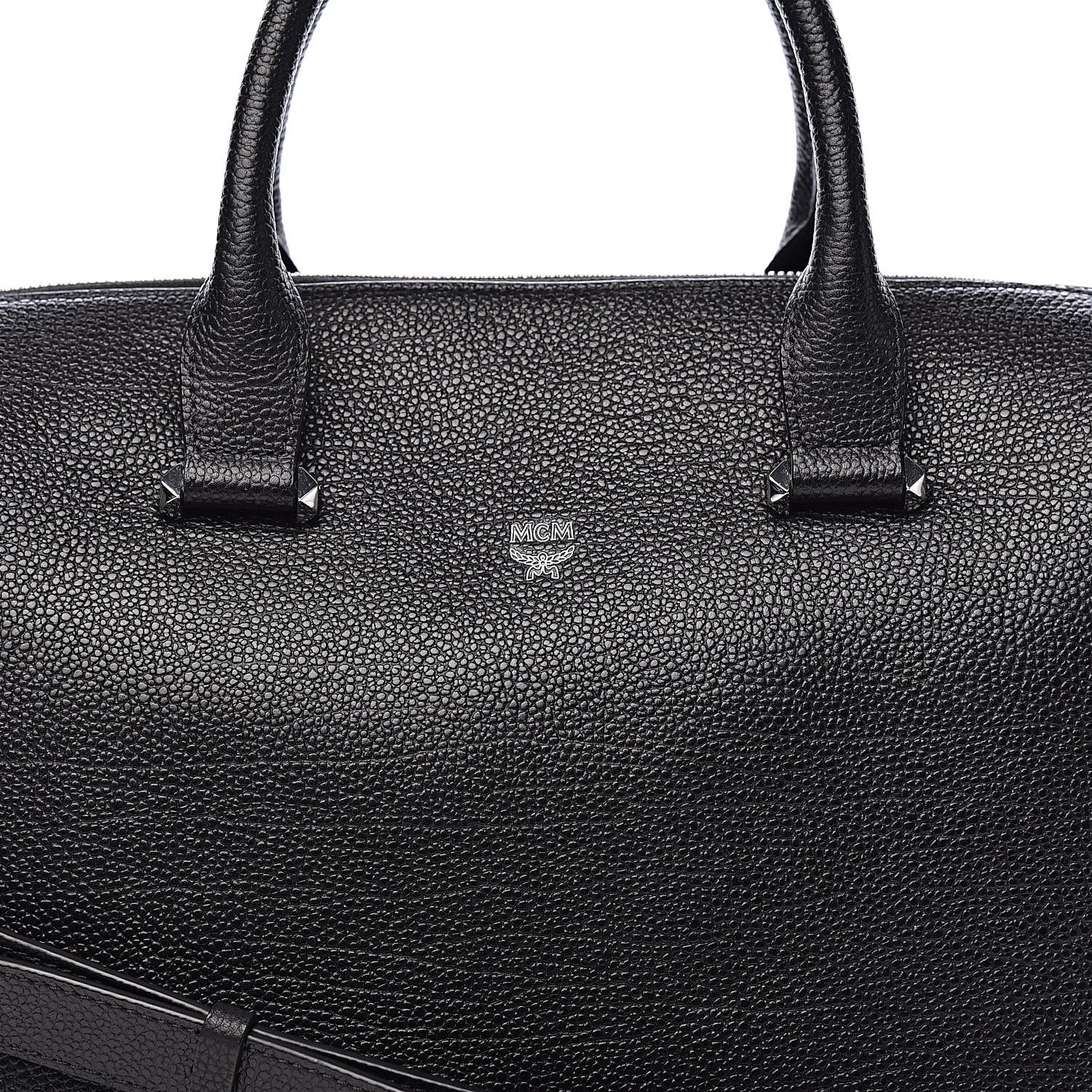 MCM Grained Calfskin Large Ella Boston Black 10 of 10