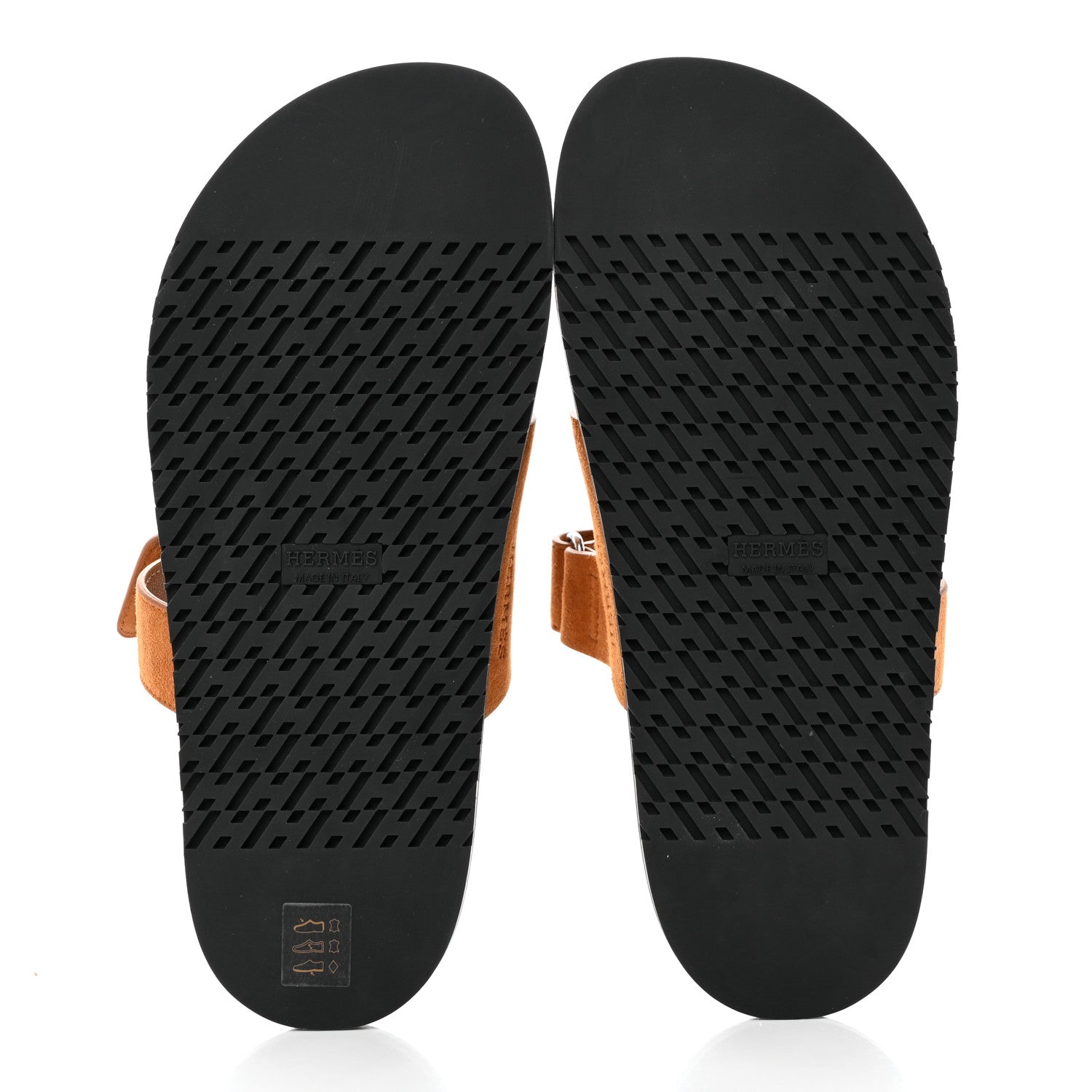 Hermes Suede Goatskin Womens Chypre Sandals 39 Naturel 5 of 9