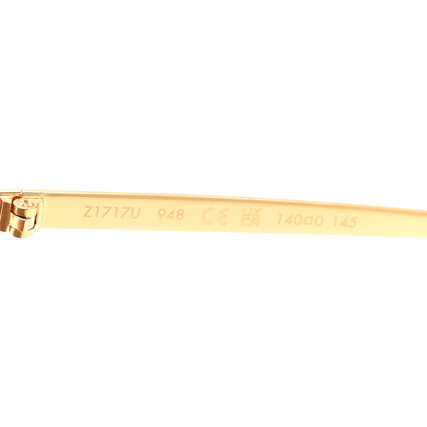Louis Vuitton Metal LV Golden Mask Sunglasses Z1717U Gold 1805873