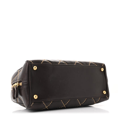 Chanel Calfskin Wild Stitch Chain Bag Brown 3 of 11