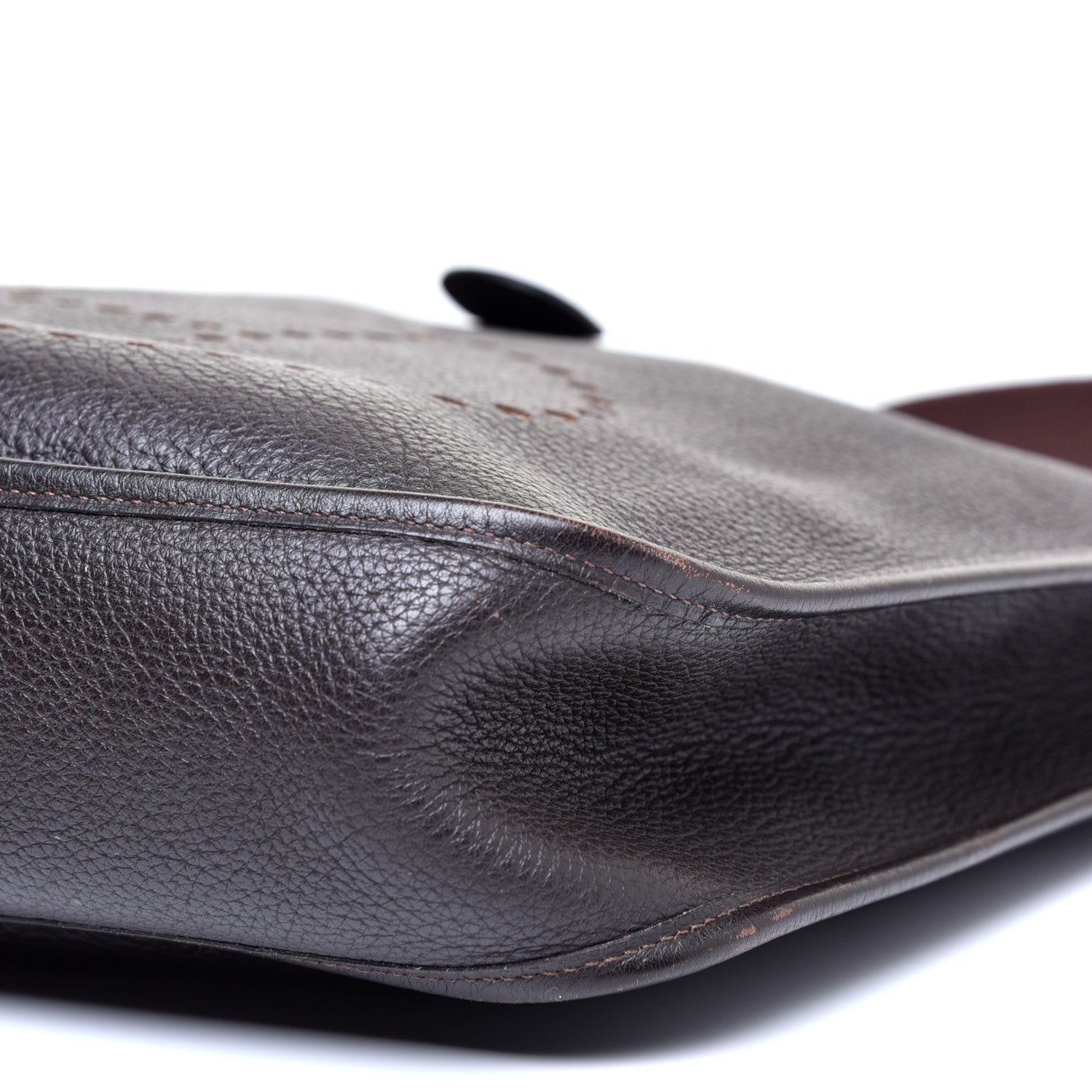Hermes Taurillon Clemence Evelyne PM Chocolate 7 of 9