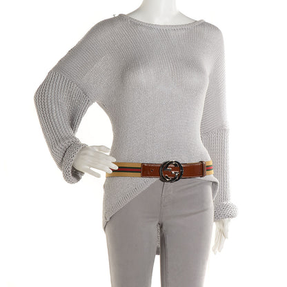 Gucci Canvas Web Interlocking G Belt 90 36 2 of 5