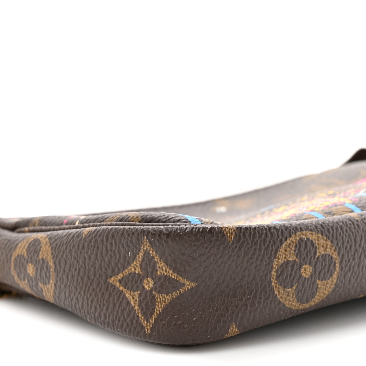 Louis Vuitton Monogram 2020 Christmas Animation Roller Coaster Mini Pochette Accessories Pivoine 9 of 10