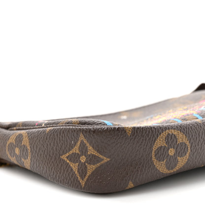 Louis Vuitton Monogram 2020 Christmas Animation Roller Coaster Mini Pochette Accessories Pivoine 9 of 10