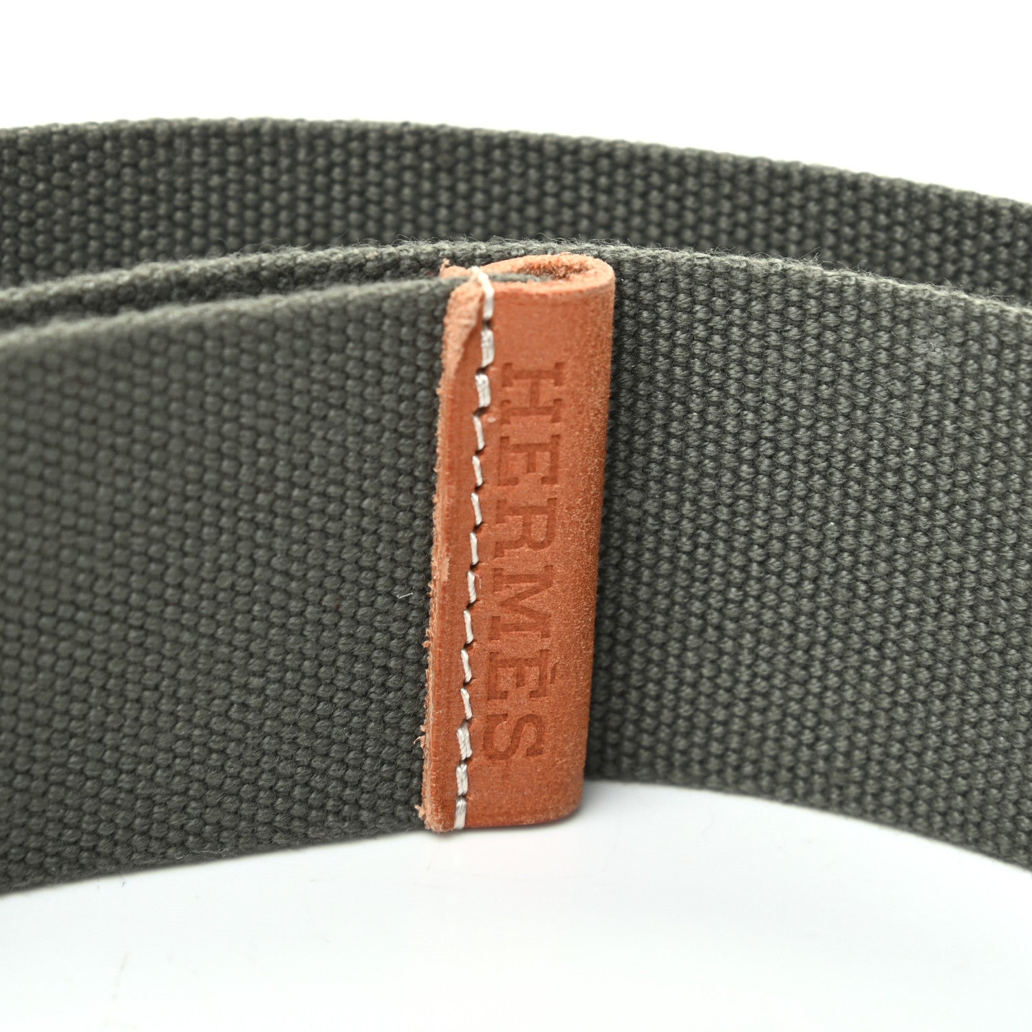 Hermes Natural Bridle Canvas Nomade 40 Belt M 3 of 4