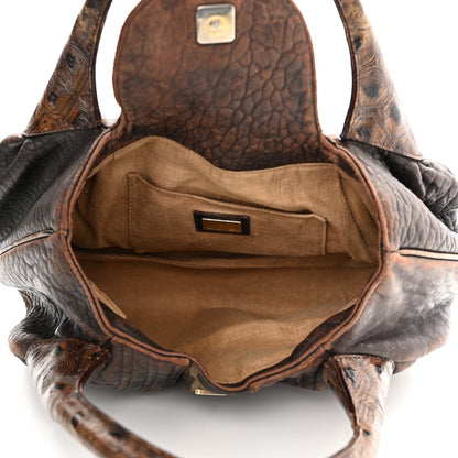Fendi Zucca Nappa Nuvolata Vitello Tortuga Spy Tobacco Moro 5 of 13