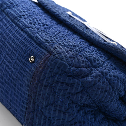 Chanel Nylon Patent Quilted CC Accordion Flap Bag Blue 13 of 13