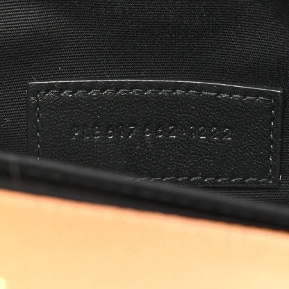 Saint Laurent Grain De Poudre Matelasse Chevron Monogram Cassandre Flap Pouch Natural Dark 7 of 8