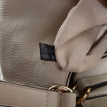 Gucci Pebbled Calfskin Medium Soho Shoulder Bag Off White 6 of 9