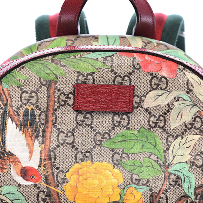 Gucci GG Supreme Monogram Tian Web Small Day Backpack Beige Multicolor Red 13 of 13