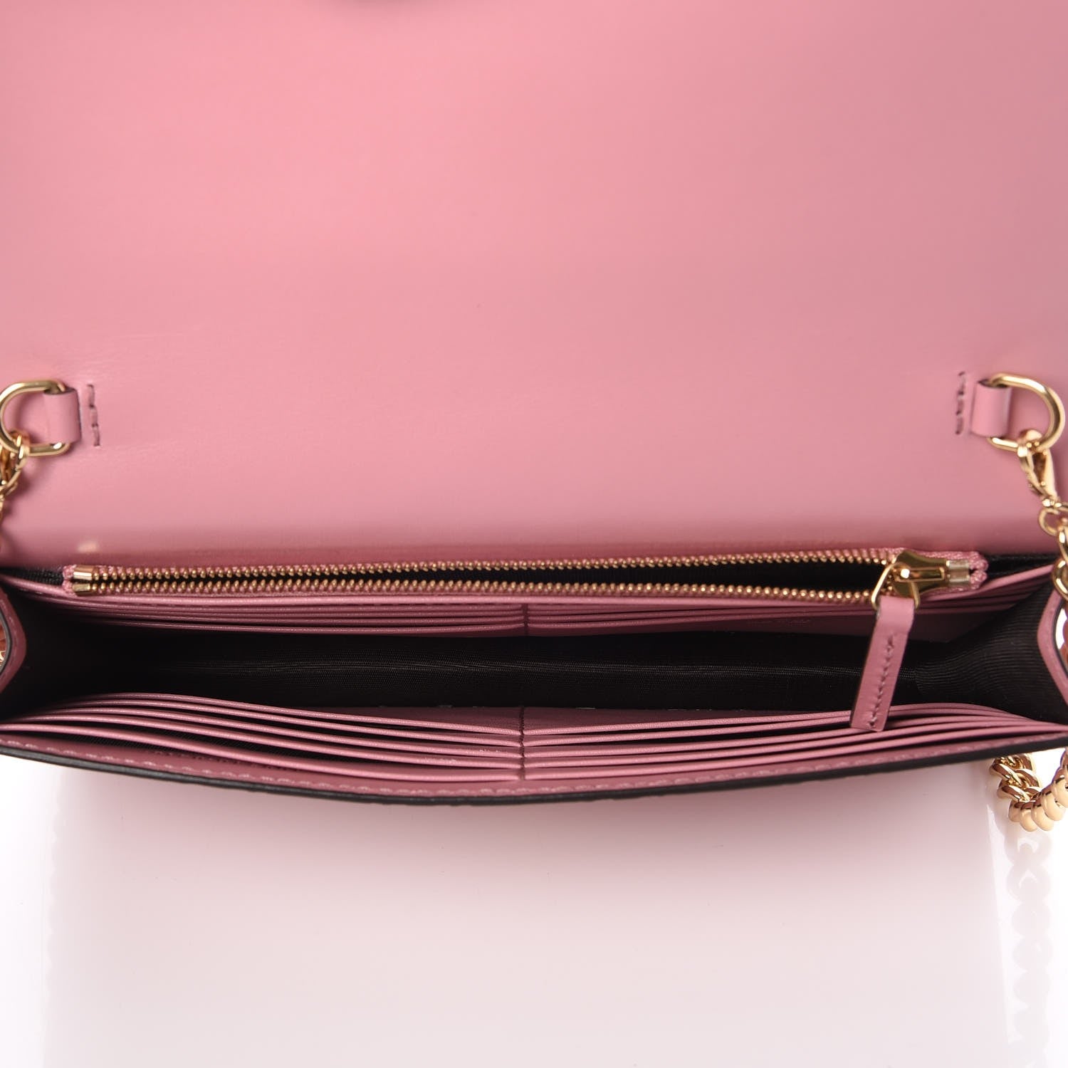 Gucci Guccissima Icon Chain Wallet Carmine Rose 5 of 7