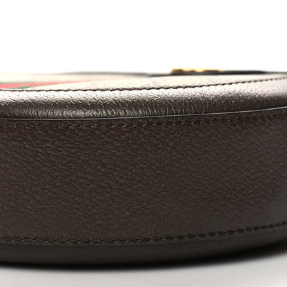 Gucci GG Supreme Monogram Web Mini Ophidia Round Shoulder Bag Brown 10 of 12