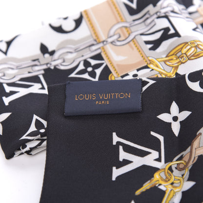 Louis Vuitton Silk Monogram Confidential Bandeau Black 2 of 4