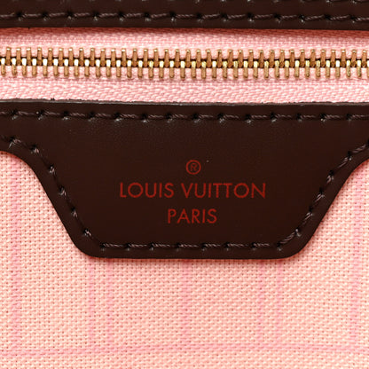 Louis Vuitton Damier Ebene Neo Neverfull MM Rose Ballerine 9 of 20