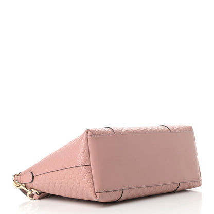 Gucci Soft Microguccissima Small Zippered Satchel Soft Pink 4 of 17