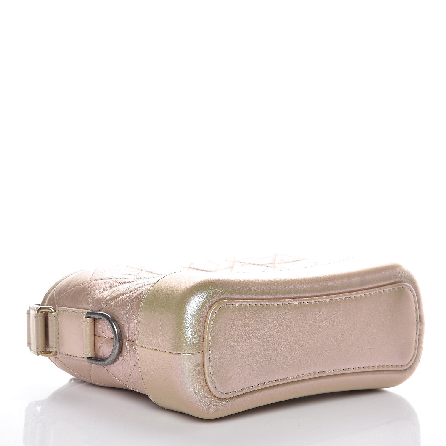 Chanel Iridescent Aged Calfskin Quilted Small Gabrielle Hobo Light Pink 6 of 12