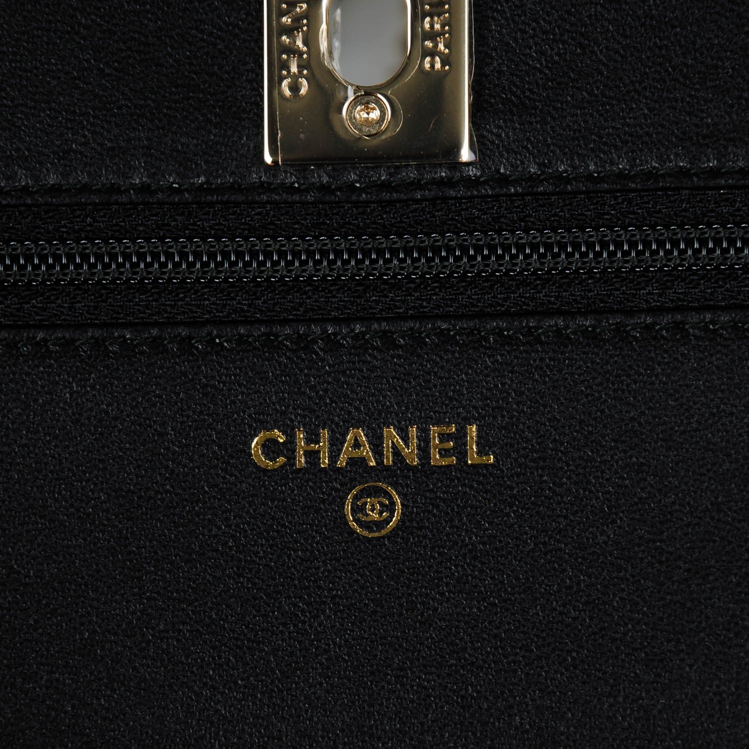 Chanel Lambskin Quilted Trendy CC Wallet On Chain WOC Black 6 of 9