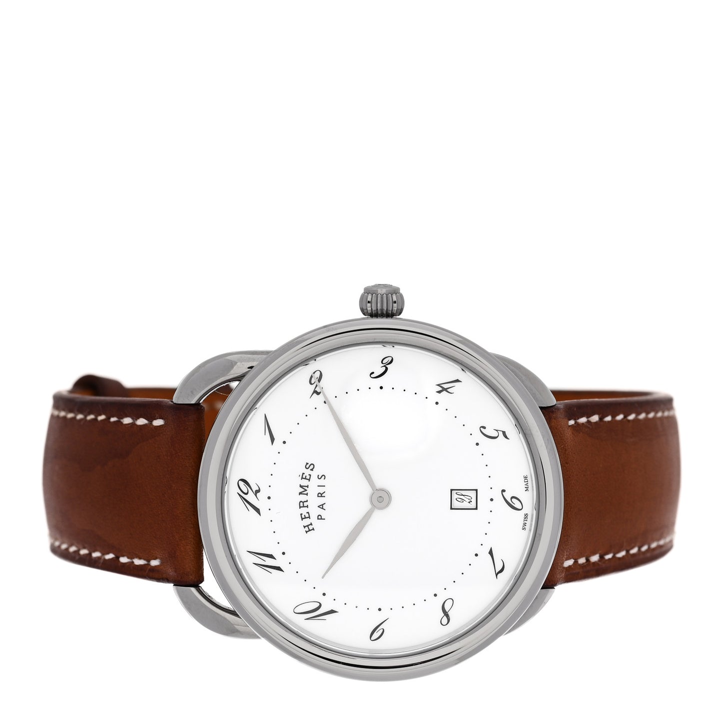Stainless Steel Barenia 40mm Arceau Quartz Watch Fauve