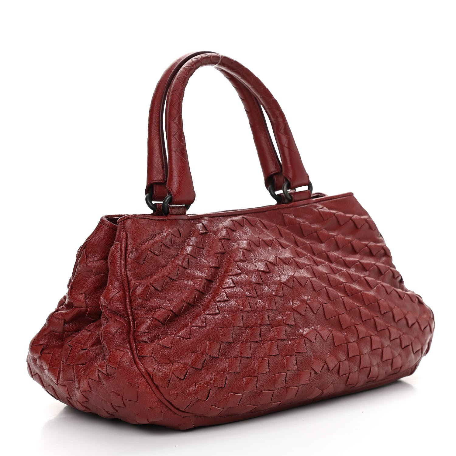 Bottega Veneta Nappa Intrecciato Maggiore Small Basket Bag Eclipse 3 of 11