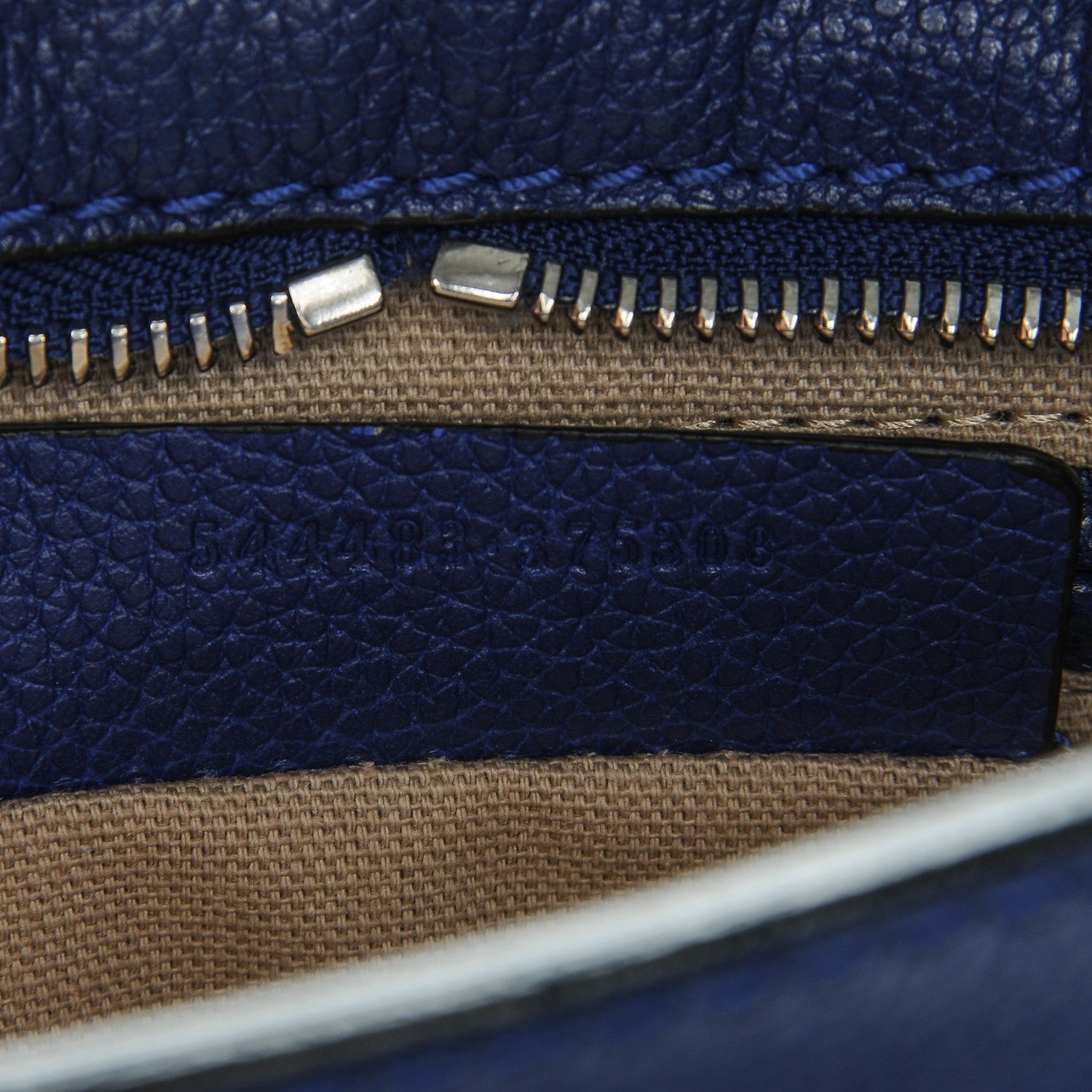 Alexander McQueen Pebbled Calfskin Mini Padlock Ultramarine 7 of 7