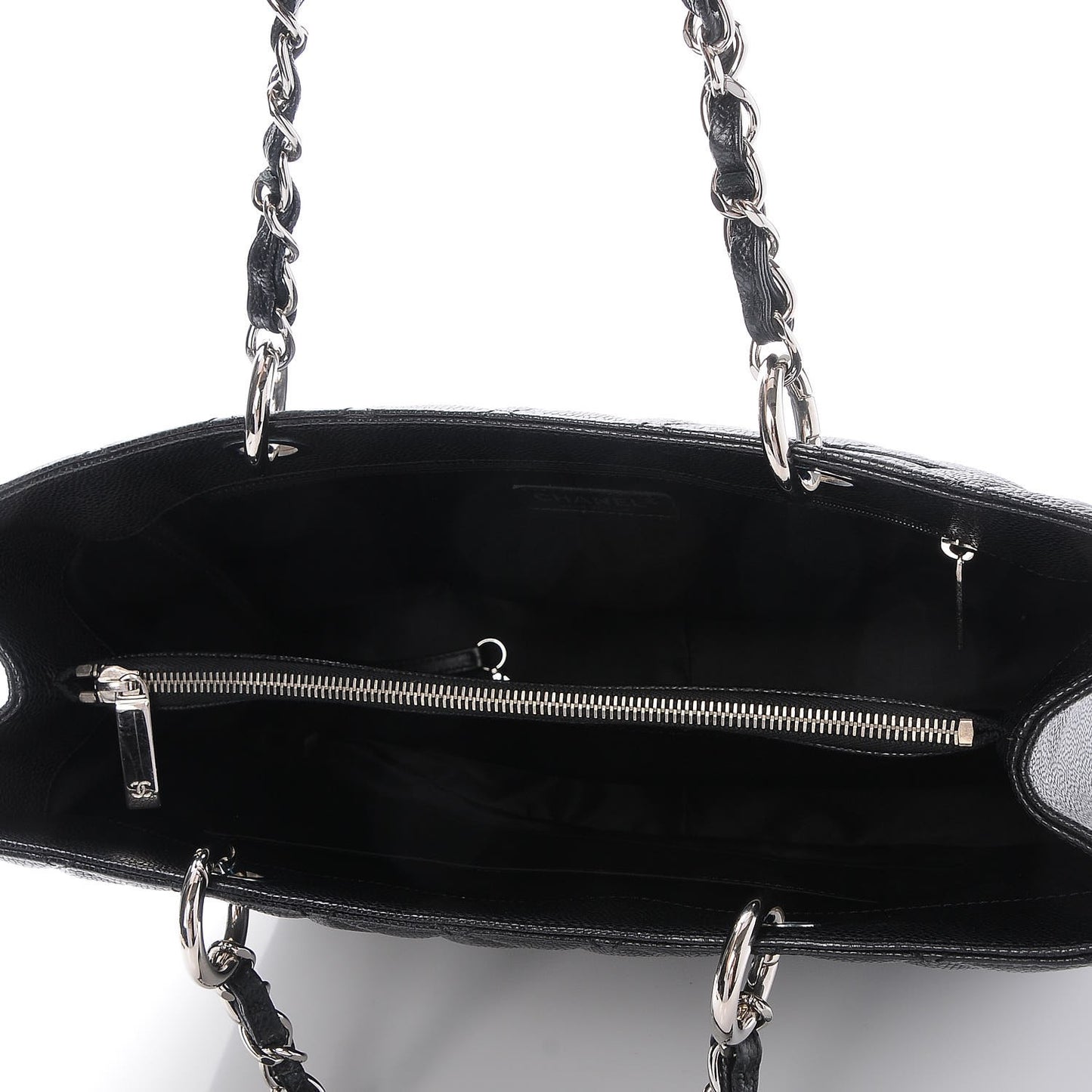 Caviar Quilted Grand Shopping Tote GST Black
