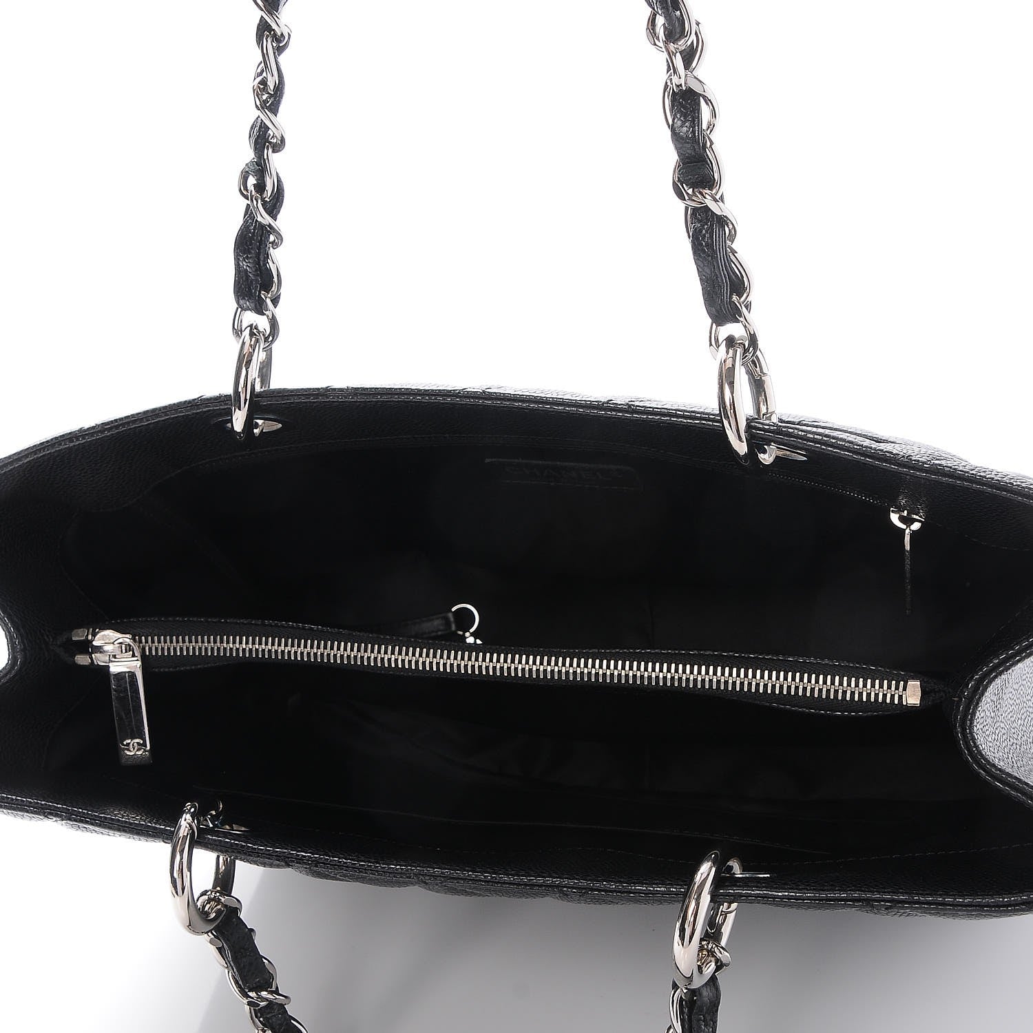 Chanel Caviar Quilted Grand Shopping Tote GST Black 5 of 7
