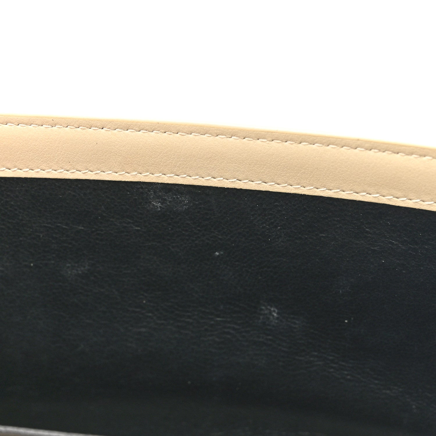 Saint Laurent Calfskin Crocodile Embossed Monogram Uptown Chain Wallet Crema Soft 13 of 15