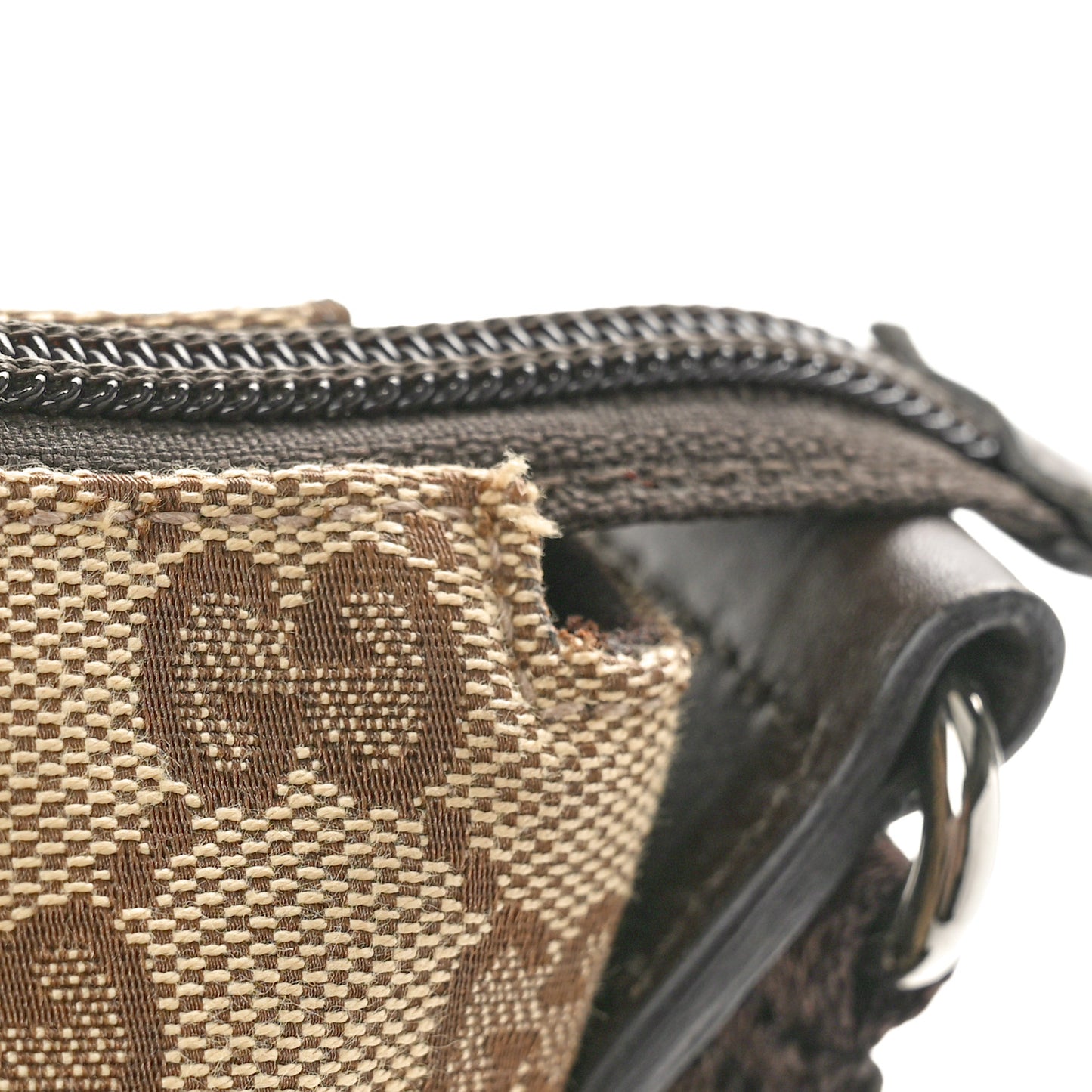 Monogram Calfskin Perforated Medium Flat Messenger Bag Dark Brown