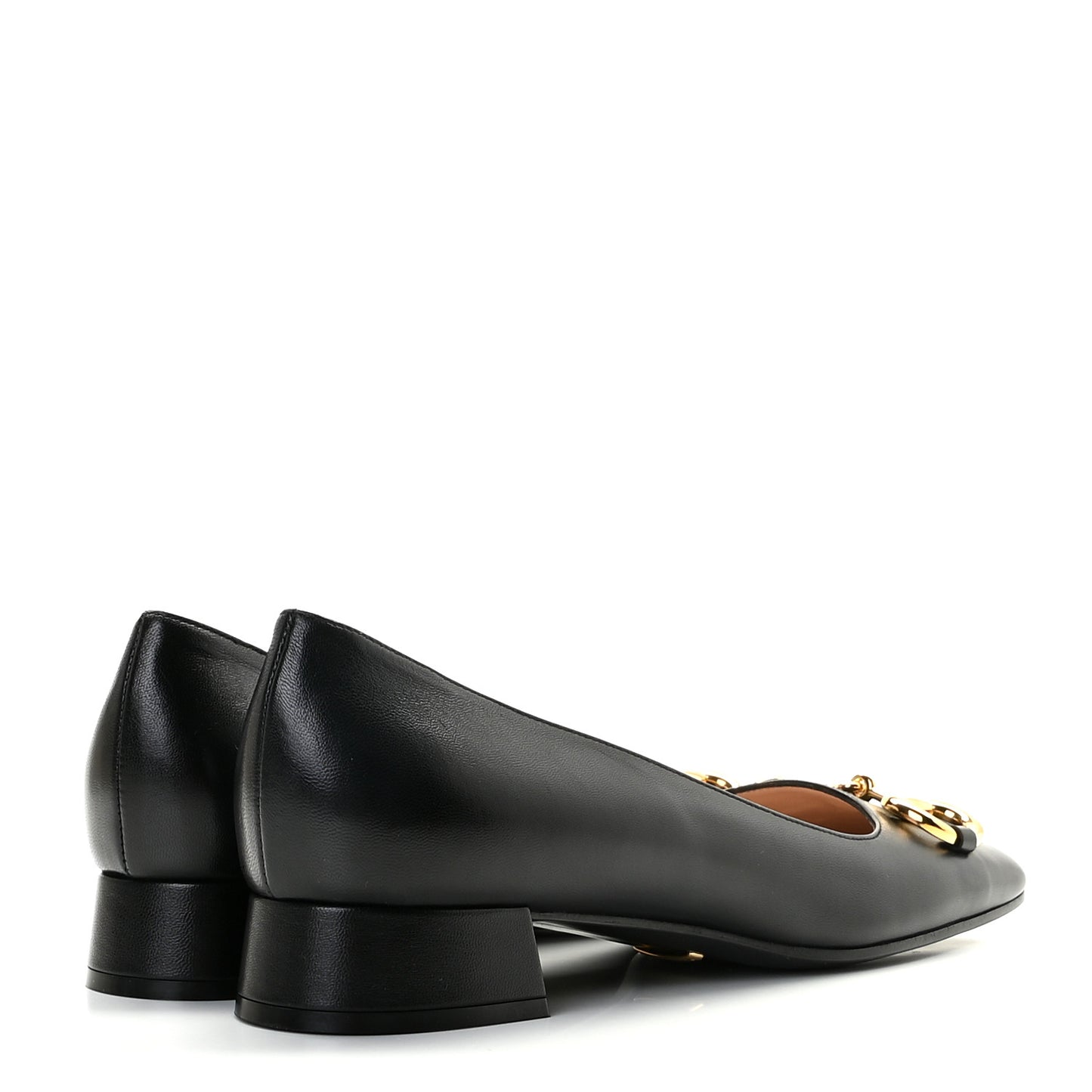 Malaga Kid Horsebit Ballet 25mm Flats 41 Black