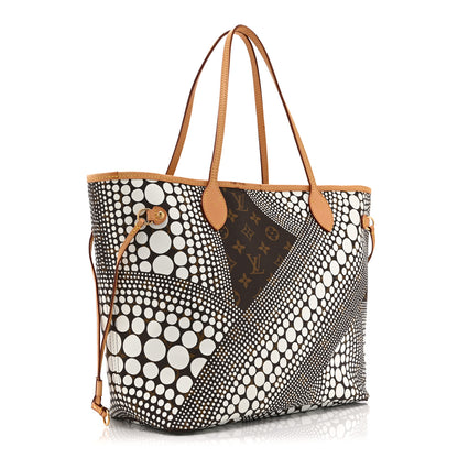 Louis Vuitton Monogram Kusama Waves Neverfull MM White 3 of 11