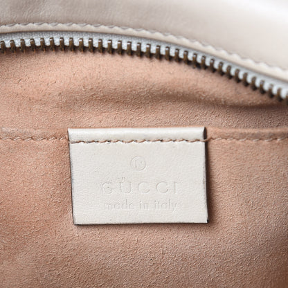 Gucci Calfskin Matelasse Mini GG Marmont Chain Shoulder Bag White 6 of 14
