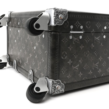 Louis Vuitton Brushed Monogram Rolling Trunk Black 8 of 8