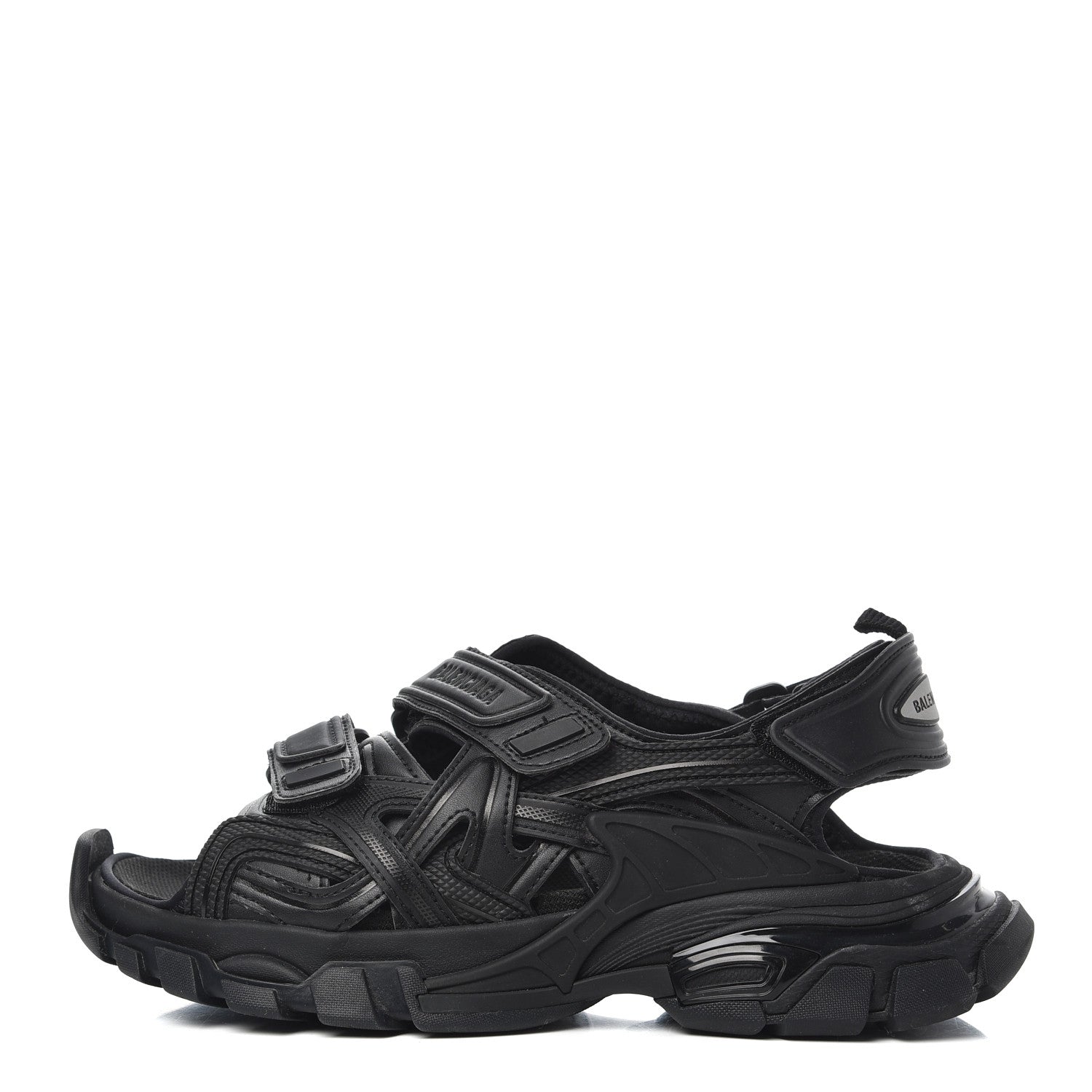 Balenciaga Neoprene Rubber Womens Track Sandals 38 Black 1 of 12