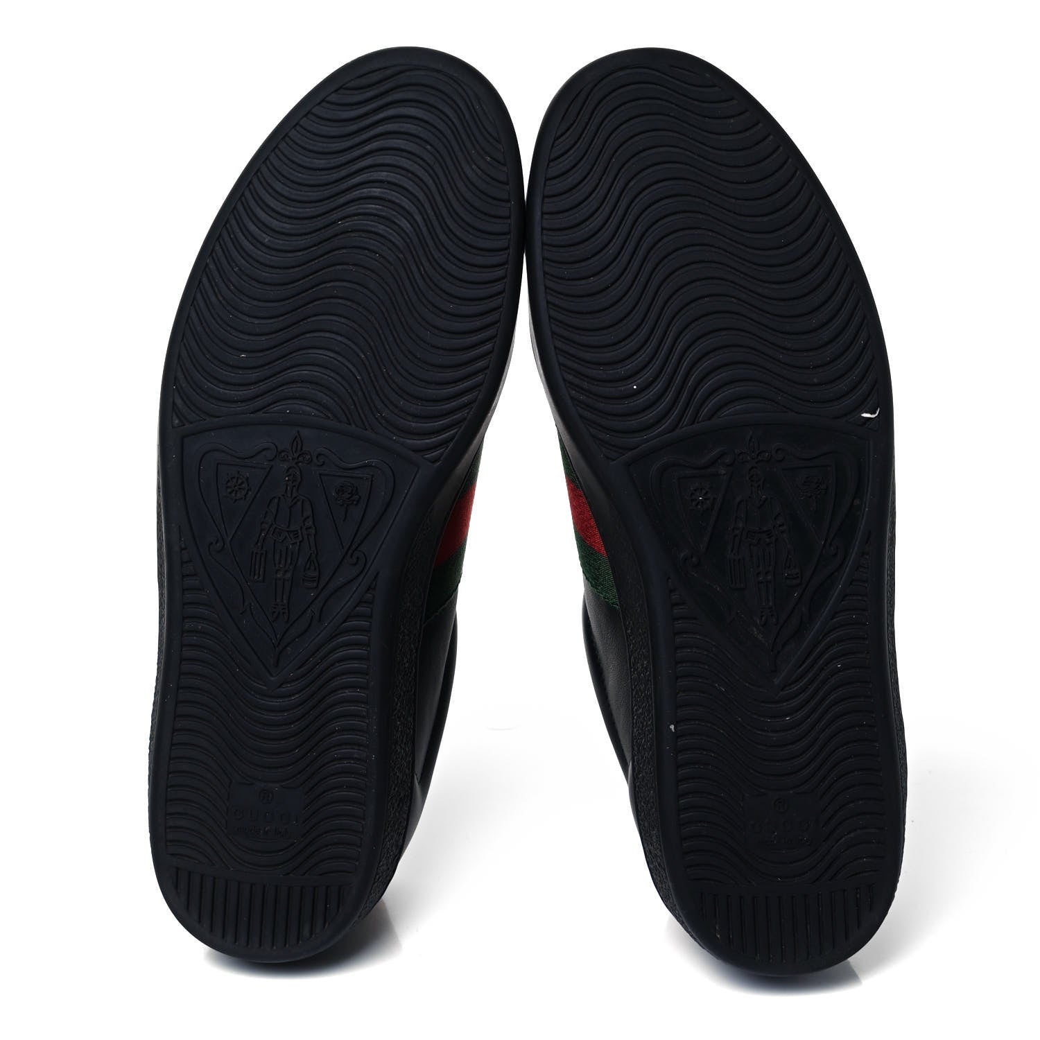 Gucci GG Calfskin Mens New Ace Low-Top Sneaker 8 Black 5 of 7