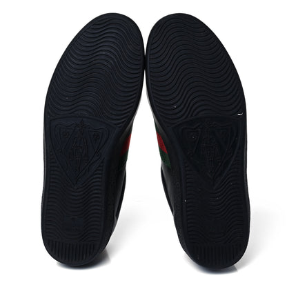 Gucci GG Calfskin Mens New Ace Low-Top Sneaker 8 Black 5 of 7
