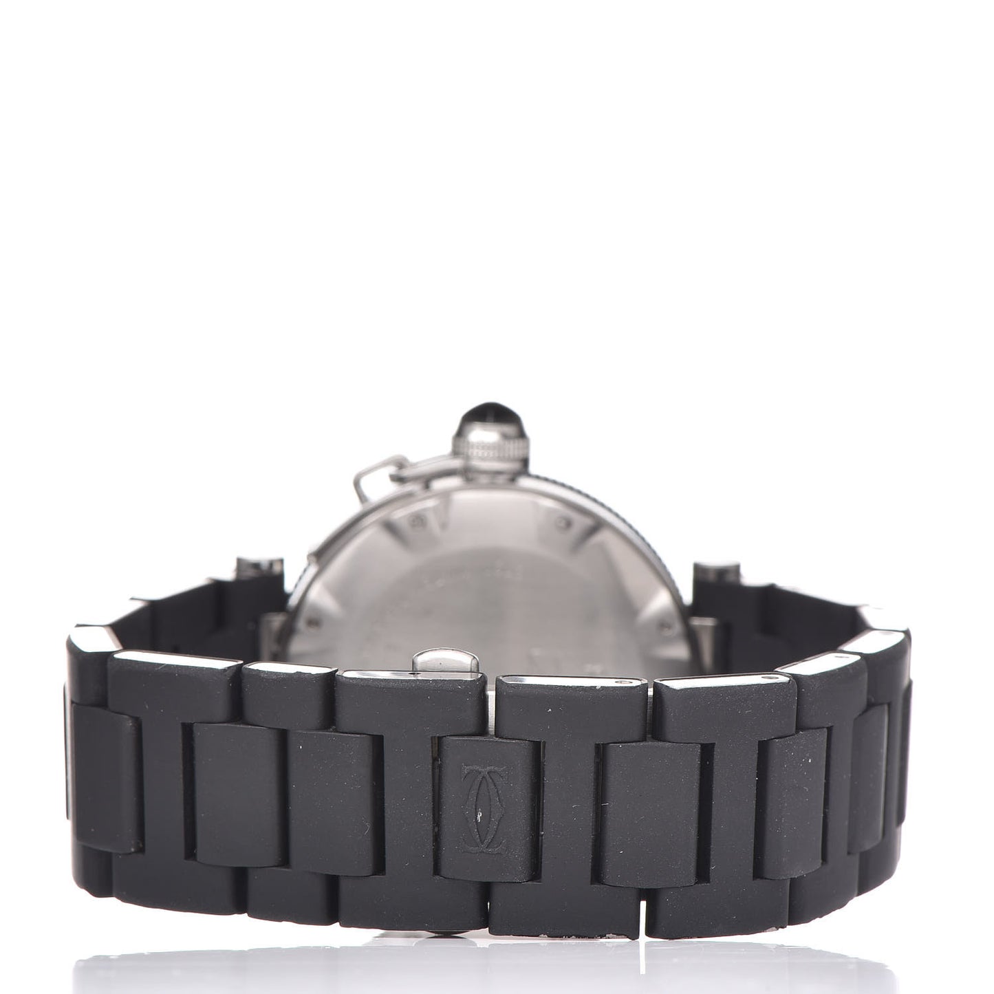 Stainless Steel Rubber 40mm Pasha C Seatimer Automatic Watch Black