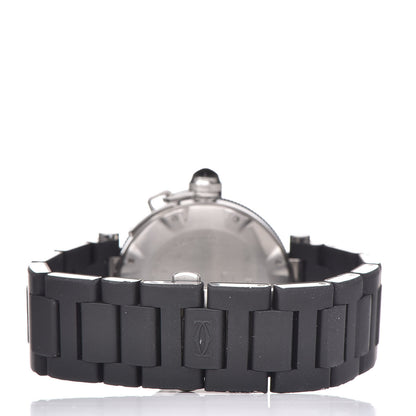 Cartier Stainless Steel Rubber 40mm Pasha C Seatimer Automatic Watch Black 4 of 7