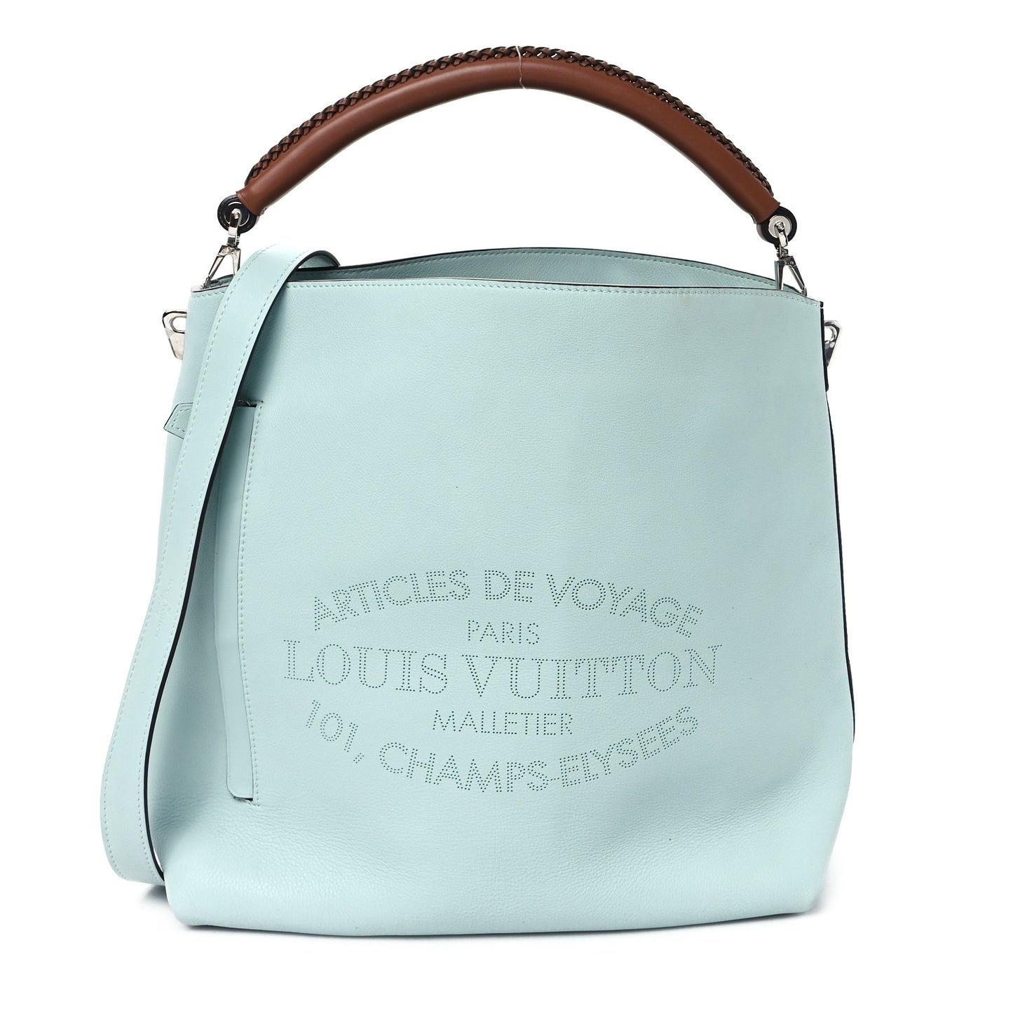 Veau Soie Calfskin Parnassea Bagatelle Hobo Azur
