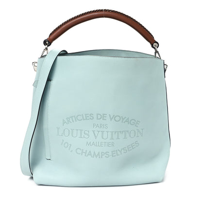 Louis Vuitton Veau Soie Calfskin Parnassea Bagatelle Hobo Azur 1 of 9