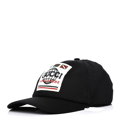 Gucci Cotton Worldwide Baseball Hat L Black 1 of 4