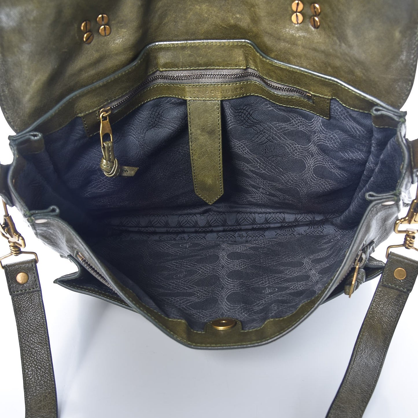Lambskin Medium PS1 Satchel Military